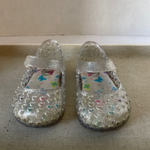 Glittery Silver Kids Shoes - Picture 1 of 4